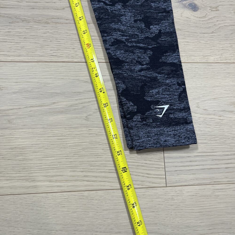 Gymshark Women’s Adapt Camo Seamless Leggings Black Grey - Picture 6 of 10
